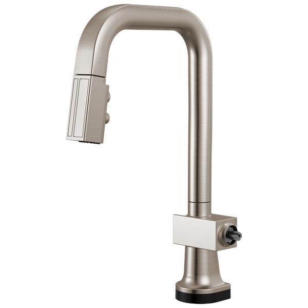 Brizo - Frank Lloyd Wright SmartTouch Pull-Down Prep Faucet with Square Spout - Less Handle