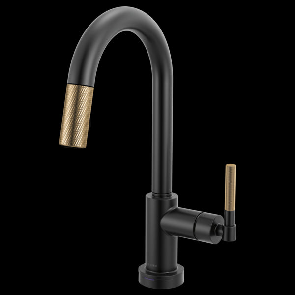 Brizo - Litze Smarttouch Pull-Down Prep Faucet with Arc Spout - Knurled Handle