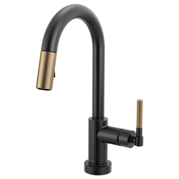 Brizo - Litze Smarttouch Pull-Down Prep Faucet with Arc Spout - Knurled Handle