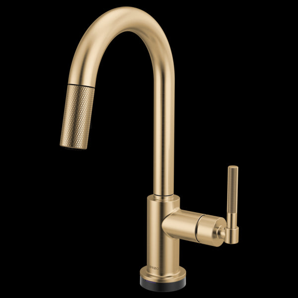 Brizo - Litze Smarttouch Pull-Down Prep Faucet with Arc Spout - Knurled Handle