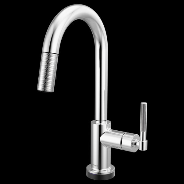 Brizo - Litze Smarttouch Pull-Down Prep Faucet with Arc Spout - Knurled Handle