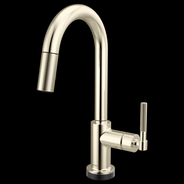 Brizo - Litze Smarttouch Pull-Down Prep Faucet with Arc Spout - Knurled Handle