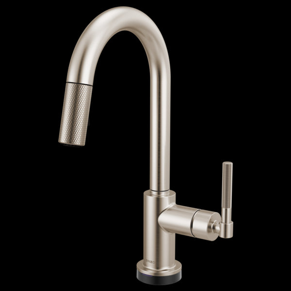 Brizo - Litze Smarttouch Pull-Down Prep Faucet with Arc Spout - Knurled Handle
