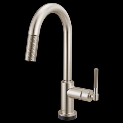 Brizo - Litze Smarttouch Pull-Down Prep Faucet with Arc Spout - Knurled Handle