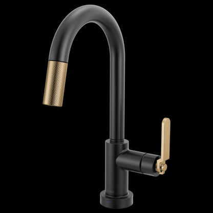 Brizo - Litze Smarttouch Pull-Down Prep Faucet with Arc Spout - Industrial Handle