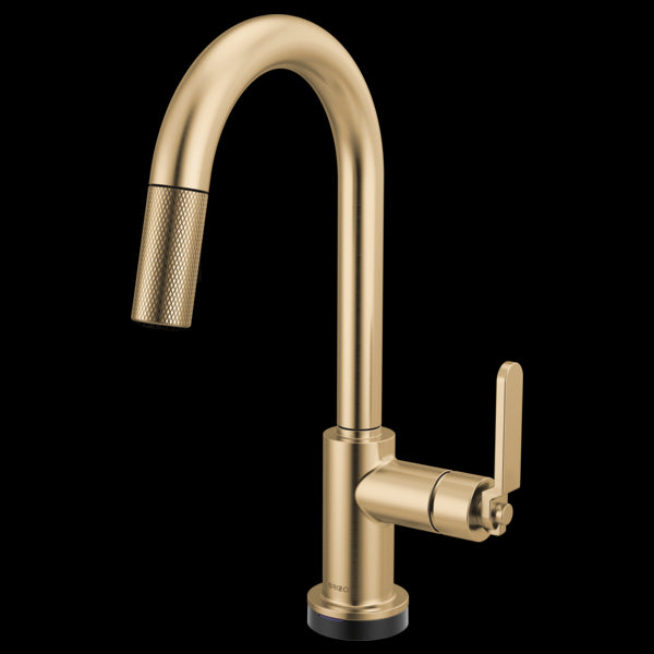 Brizo - Litze Smarttouch Pull-Down Prep Faucet with Arc Spout - Industrial Handle