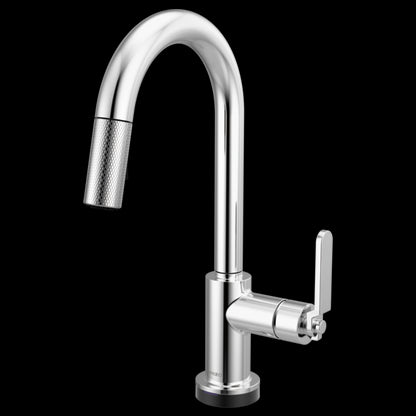 Brizo - Litze Smarttouch Pull-Down Prep Faucet with Arc Spout - Industrial Handle