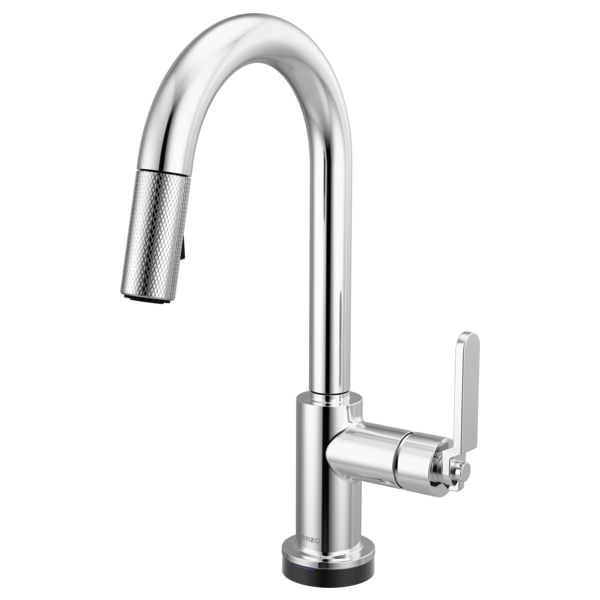 Brizo - Litze Smarttouch Pull-Down Prep Faucet with Arc Spout - Industrial Handle