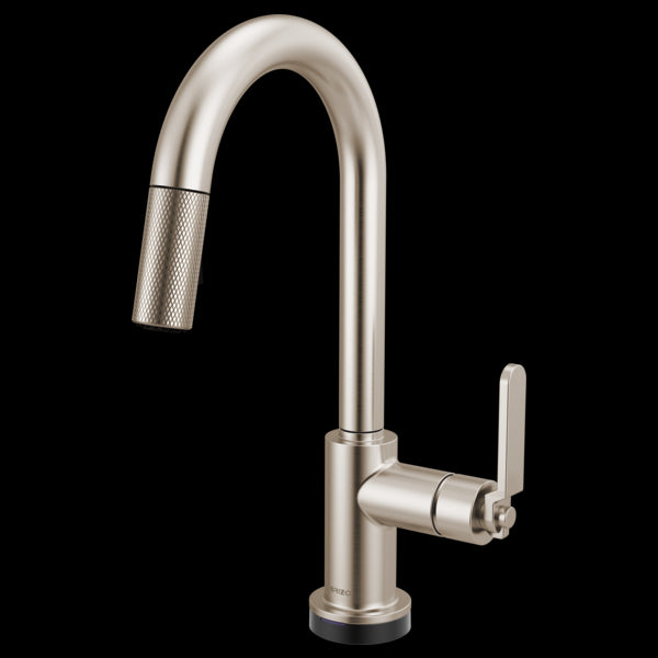 Brizo - Litze Smarttouch Pull-Down Prep Faucet with Arc Spout - Industrial Handle