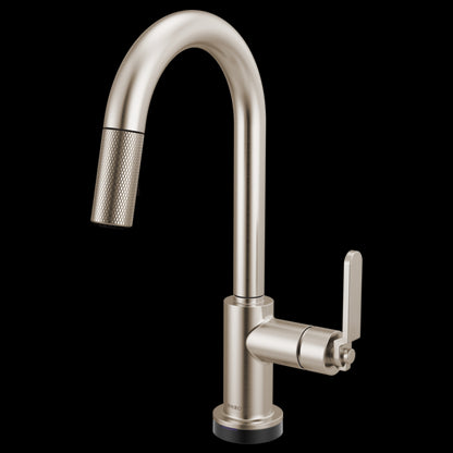 Brizo - Litze Smarttouch Pull-Down Prep Faucet with Arc Spout - Industrial Handle