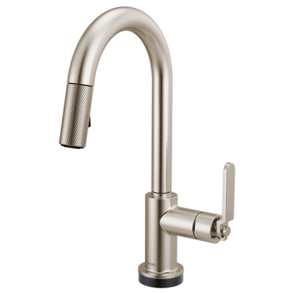 Brizo - Litze Smarttouch Pull-Down Prep Faucet with Arc Spout - Industrial Handle