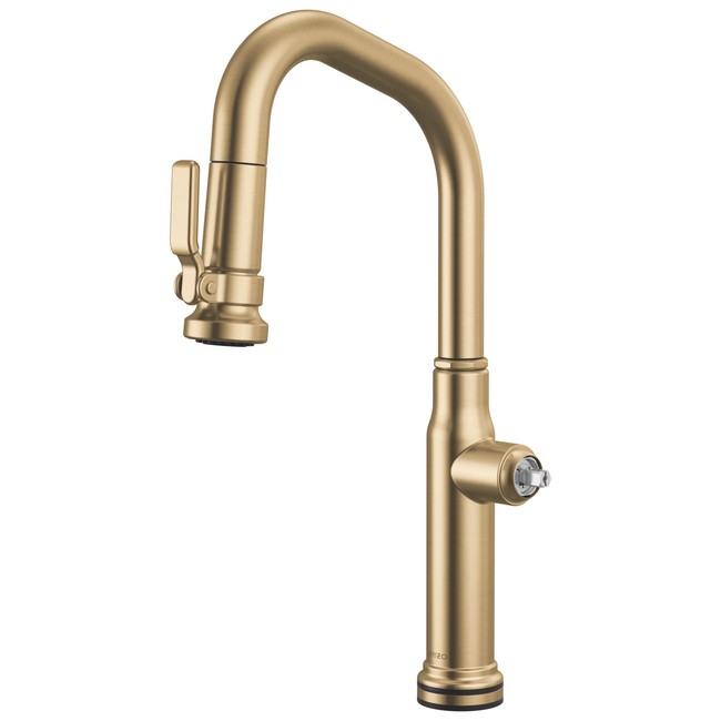 Brizo - Faircroft SmartTouch Pull-Down Prep Faucet with Angled Spout - Less Handle