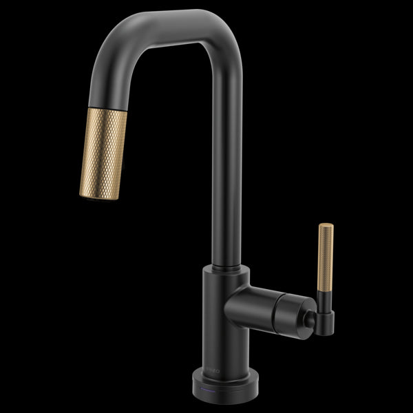 Brizo - Litze Smarttouch Pull-Down Prep Faucet with Square Spout - Knurled Handle