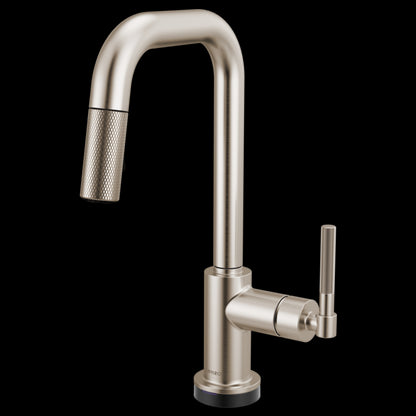 Brizo - Litze Smarttouch Pull-Down Prep Faucet with Square Spout - Knurled Handle
