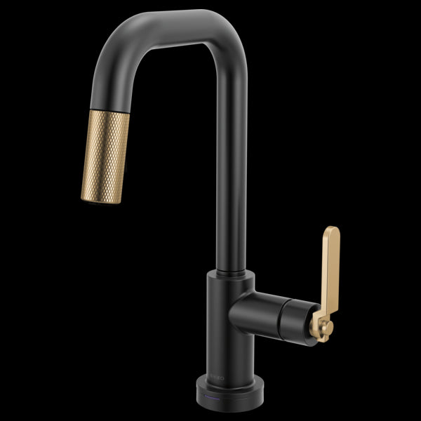 Brizo - Litze Smarttouch Pull-Down Prep Faucet with Square Spout - Industrial Handle