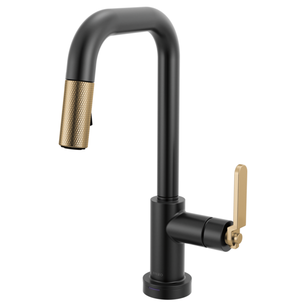Brizo - Litze Smarttouch Pull-Down Prep Faucet with Square Spout - Industrial Handle