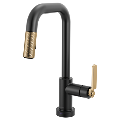 Brizo - Litze Smarttouch Pull-Down Prep Faucet with Square Spout - Industrial Handle