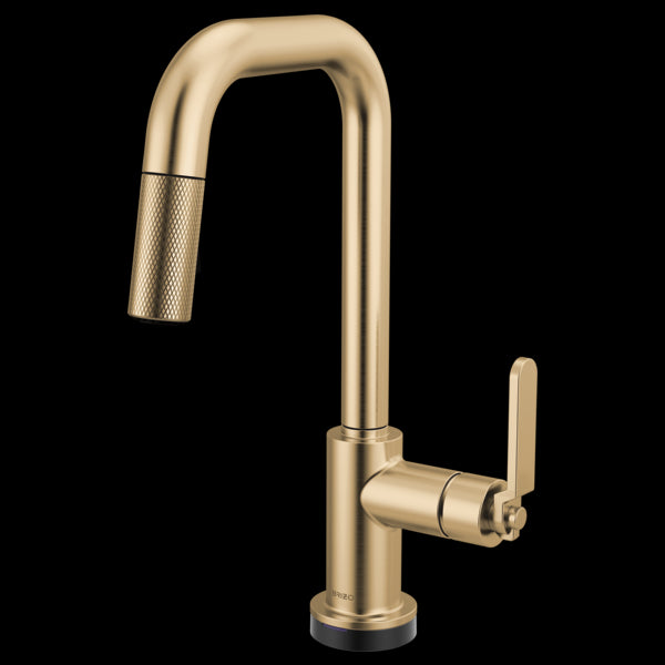 Brizo - Litze Smarttouch Pull-Down Prep Faucet with Square Spout - Industrial Handle
