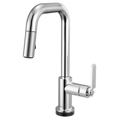 Brizo - Litze Smarttouch Pull-Down Prep Faucet with Square Spout - Industrial Handle