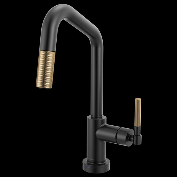 Brizo - Litze Smarttouch Pull-Down Prep Faucet with Angle Spout - Knurled Handle