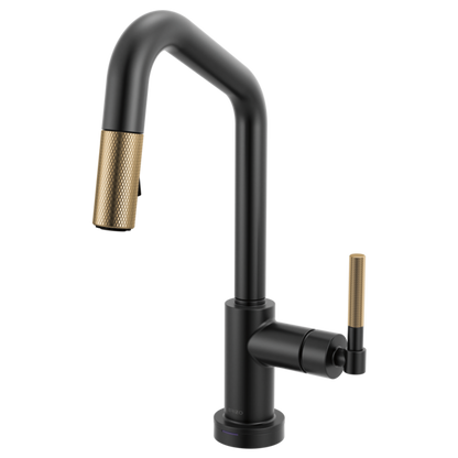 Brizo - Litze Smarttouch Pull-Down Prep Faucet with Angle Spout - Knurled Handle