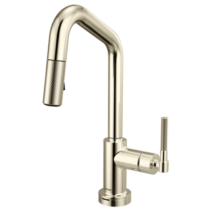 Brizo - Litze Smarttouch Pull-Down Prep Faucet with Angle Spout - Knurled Handle