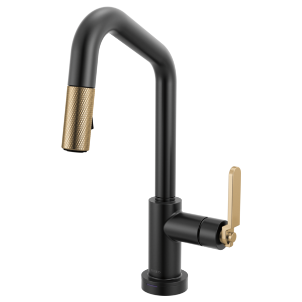 Brizo - Litze Smarttouch Pull-Down Prep Faucet with Angle Spout - Industrial Handle