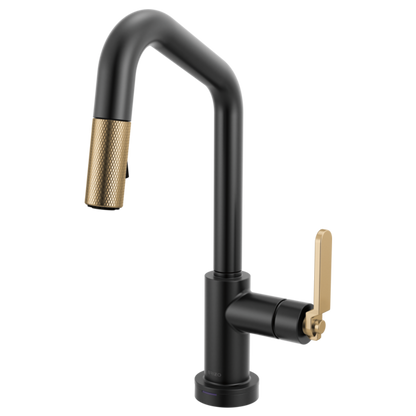 Brizo - Litze Smarttouch Pull-Down Prep Faucet with Angle Spout - Industrial Handle
