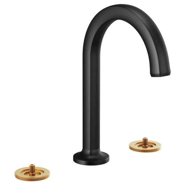 Brizo - Kintsu Widespread Lavatory Faucet with Arc Spout - Less Handles 1.2 GPM