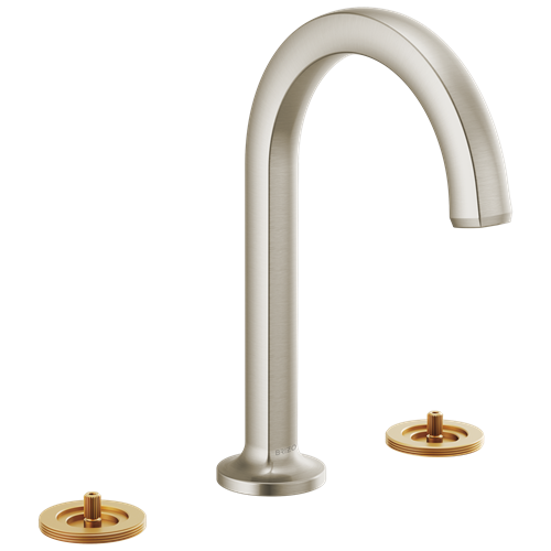 Brizo - Kintsu Widespread Lavatory Faucet with Arc Spout - Less Handles 1.2 GPM