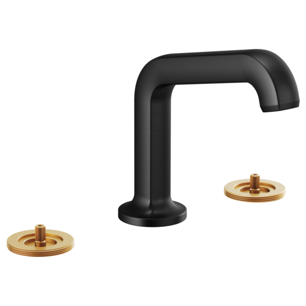Brizo - Kintsu Widespread Lavatory Faucet with Angled Spout - Less Handles 1.2 GPM