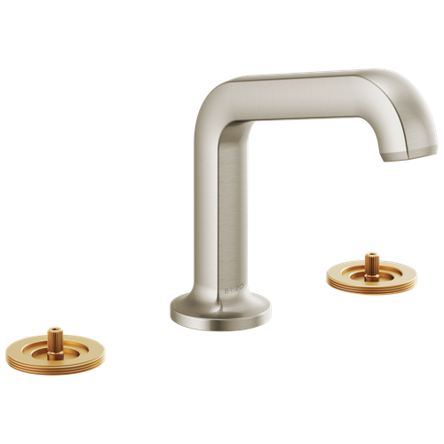 Brizo - Kintsu Widespread Lavatory Faucet with Angled Spout - Less Handles 1.2 GPM