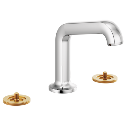 Brizo - Kintsu Widespread Lavatory Faucet with Angled Spout - Less Handles 1.2 GPM