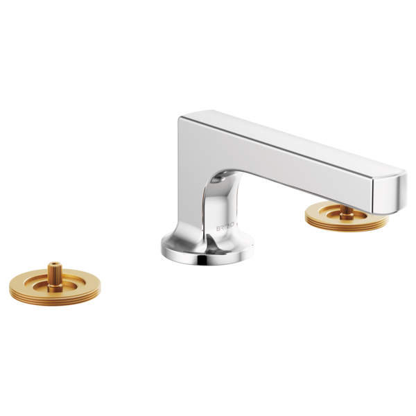 Brizo - Kintsu Widespread Lavatory Faucet with Low Spout - Less Handles 1.2 GPM