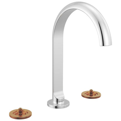 Brizo - Roccesco Widespread Lavatory Faucet with Arc Spout - Less Handles