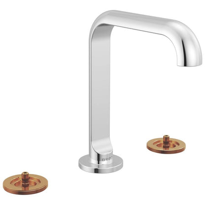 Brizo - Roccesco Widespread Lavatory Faucet with Square Spout - Less Handles