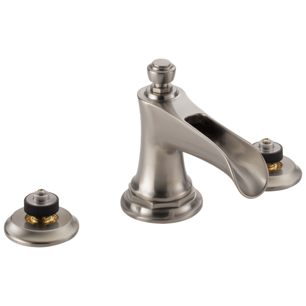 Brizo - Rook Widespread Lavatory Faucet with Channel Spout - Less Handles 1.2 GPM