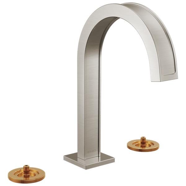 Brizo - Frank Lloyd Wright Widespread Lavatory Faucet with Arc Spout - Less Handles