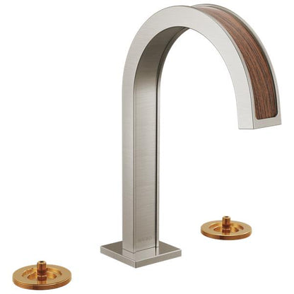 Brizo - Frank Lloyd Wright Widespread Lavatory Faucet with Arc Spout - Less Handles