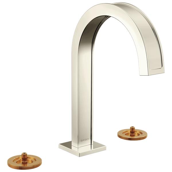 Brizo - Frank Lloyd Wright Widespread Lavatory Faucet with Arc Spout - Less Handles