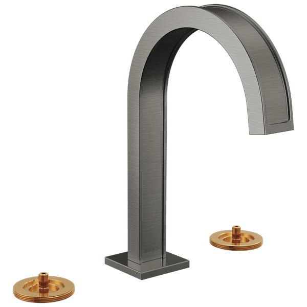 Brizo - Frank Lloyd Wright Widespread Lavatory Faucet with Arc Spout - Less Handles