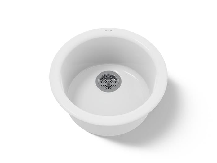 Kohler - Porto Fino 18-1/2 Inch Top-/Undermount Single-Bowl Bar Sink