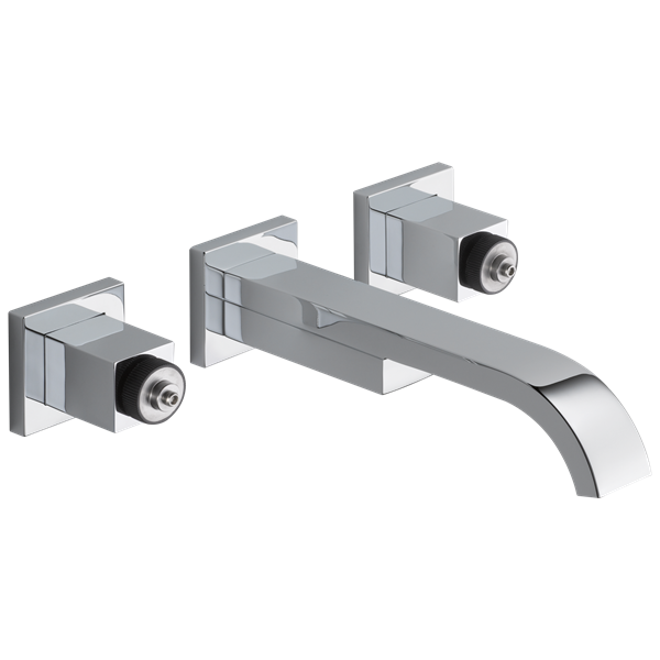 Brizo - Siderna Two-Handle Wall Mount Lavatory Faucet - Less Handles 1.2 GPM
