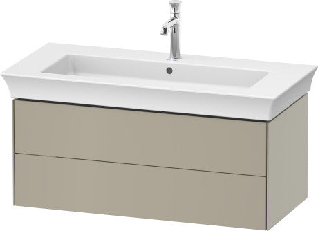 Duravit - White Tulip 38 3/4" Wall Mount Two Drawer Single Vanity Cabinet, Sink Sold Separately