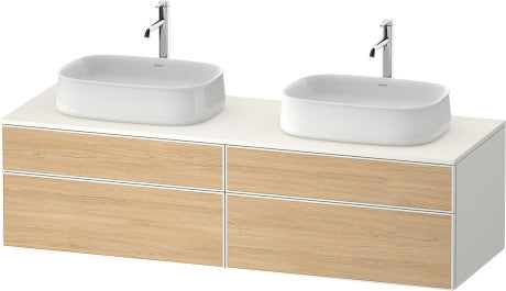Duravit - Zencha 39 3/8" Wall Mount Double Vanity Cabinet, Sink Sold Separately