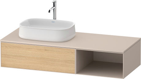Duravit - Zencha 51 1/8" Wall Mount One Drawer Single Vanity Cabinet, Sink Sold Separately