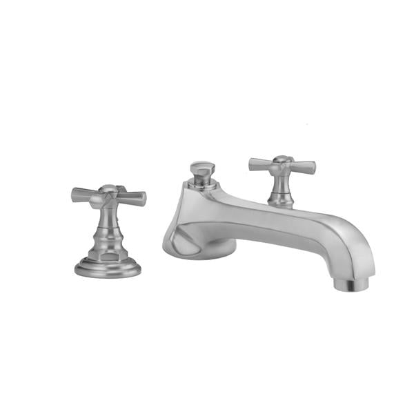 Jaclo - Westfield Roman Tub Set with Low Spout and Hex Cross Handles