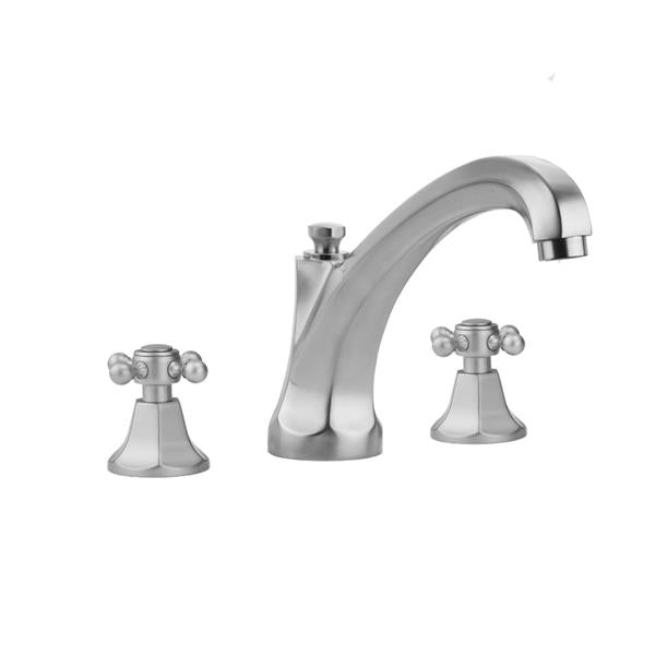 Jaclo - Astor Roman Tub Set with High Spout and Ball Cross Handles