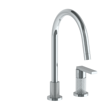 Watermark -Rainey Deck Mounted 2 Hole Gooseneck Kitchen Faucet