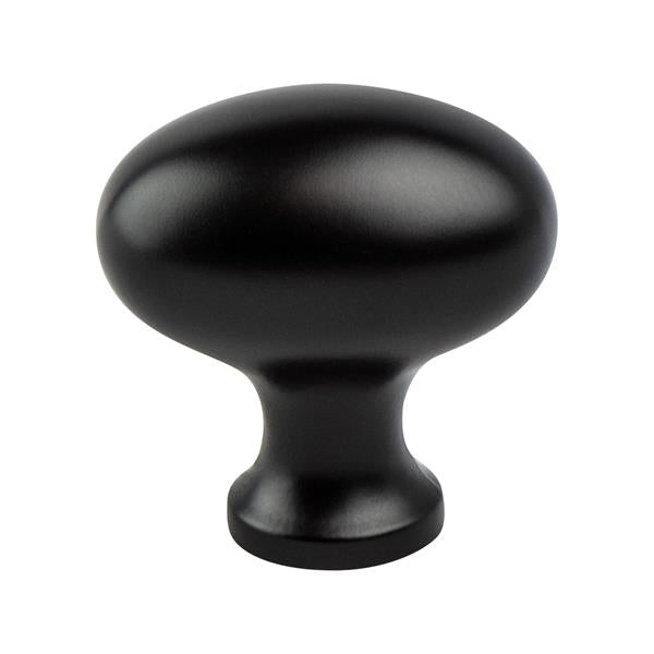 Berenson - Valencia Matte Black Oval Knob